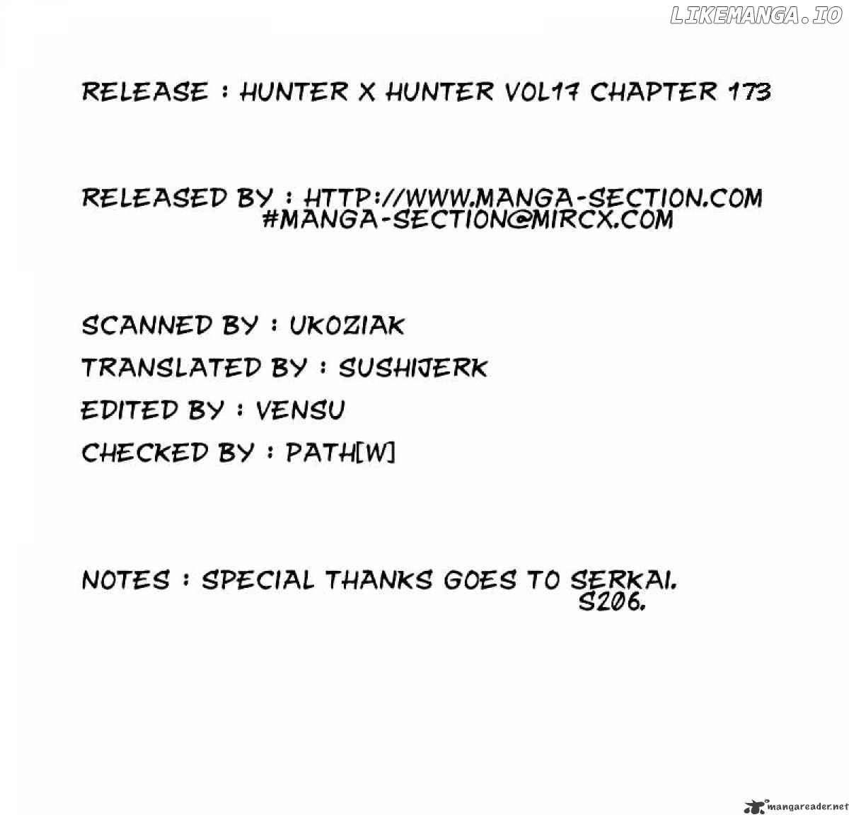 Hunter x Hunter, Chapter 173 image 17